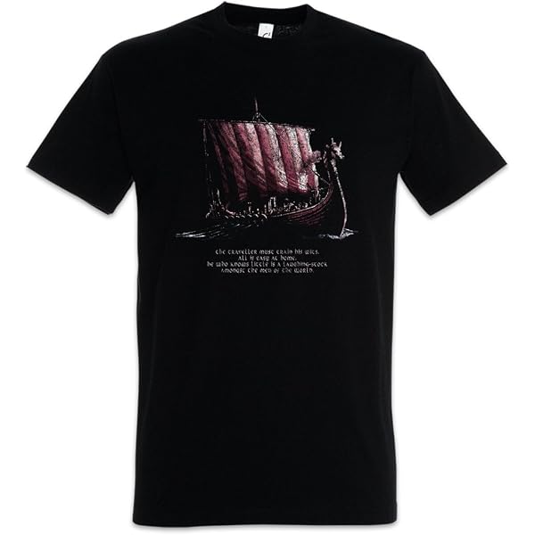 IL VIKING RAVEN Simbolo Odin Ragnar Tribale Uomo Suoneria T-Shirt EUR