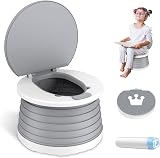 VISATOR Portable Foldable Potty for Toddlers 9.45x6.7 in Camp Car Travel view 8