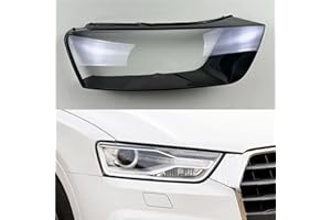 Compatible for Audi Q3 2016 2017 2018 Car Accessories Front Headlamps Transparent Lampshades Lamp Shell Headlights Lens Cover
