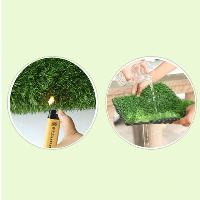 Zhimeio césped Artificial, tapete de césped sintético para ...