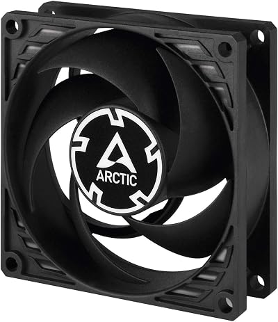 ARCTIC P8 Silent 80mm PC Fan 1600 RPM High Static Pressure Black
