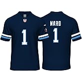 Custom Mens/Youth Football Stitched T-Shirt for Sports Fan Blue No Brand/Logos