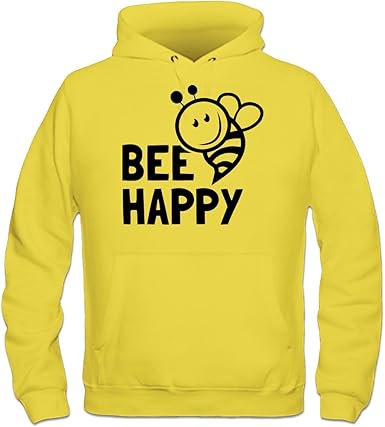 yellow happy hoodie