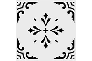 LYMSSESS Wall Stencils for Painting Large Pattern 12" x 12", Reusable Large Floor Stencils, Simple Tile Stencils for Decor (NS4)