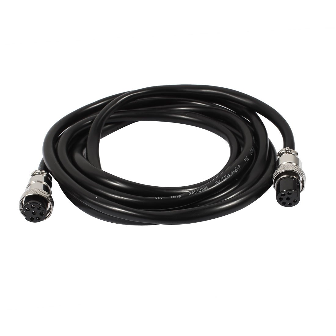 Sourcingmap GX16 7 Pins Double Female Head Aviation Socket Connector Electrical Cable 2m