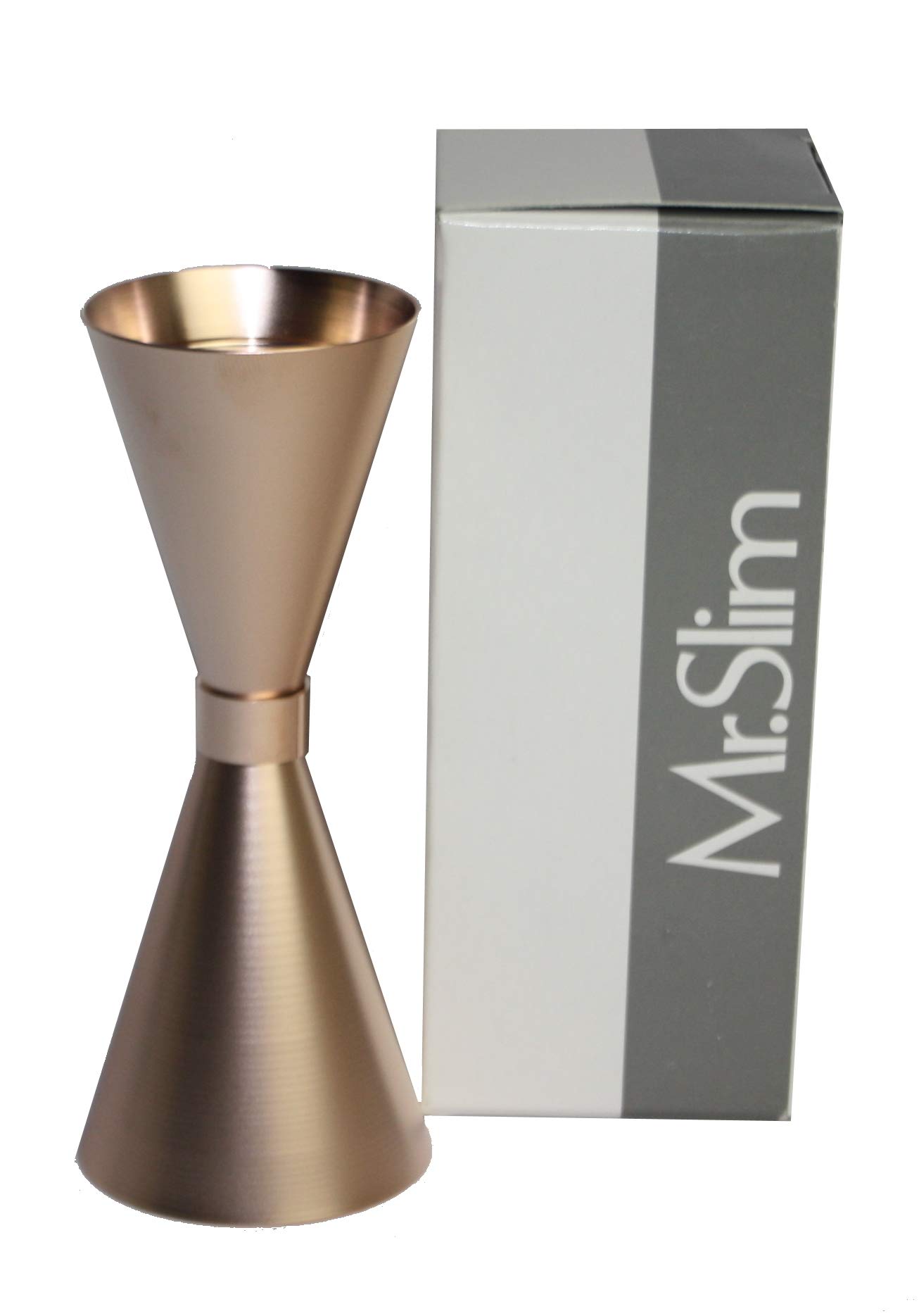 Mr Slim Jigger Cocktail Measuring Jug 60 - 90 ml Matt Rose Gold Made in Japan