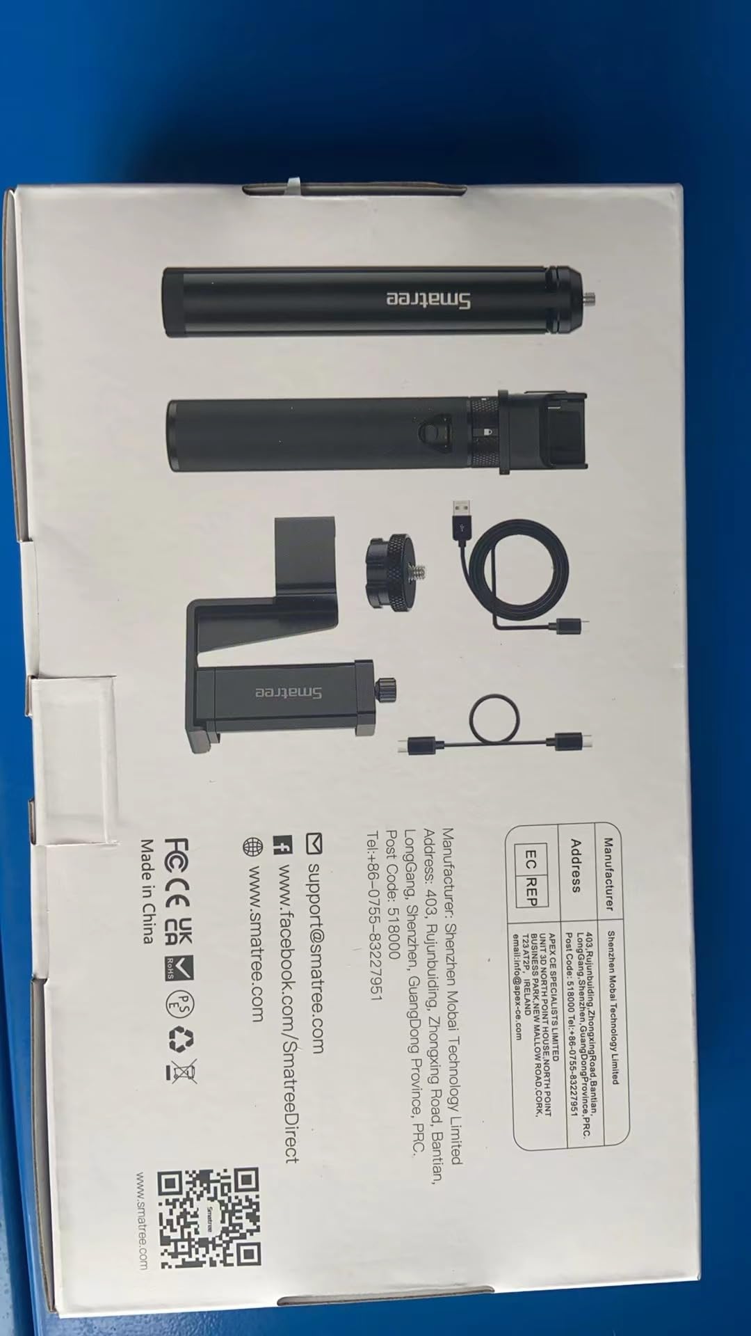 Smatree Portable Osmo Pocket 2 PowerStick(PowerBank) Compatible for DJI Osmo Pocket 2/ Pocket 1, Handheld Smartphone Holder Mount Pocket Bracket Set with Tripod for Osmo Pocket