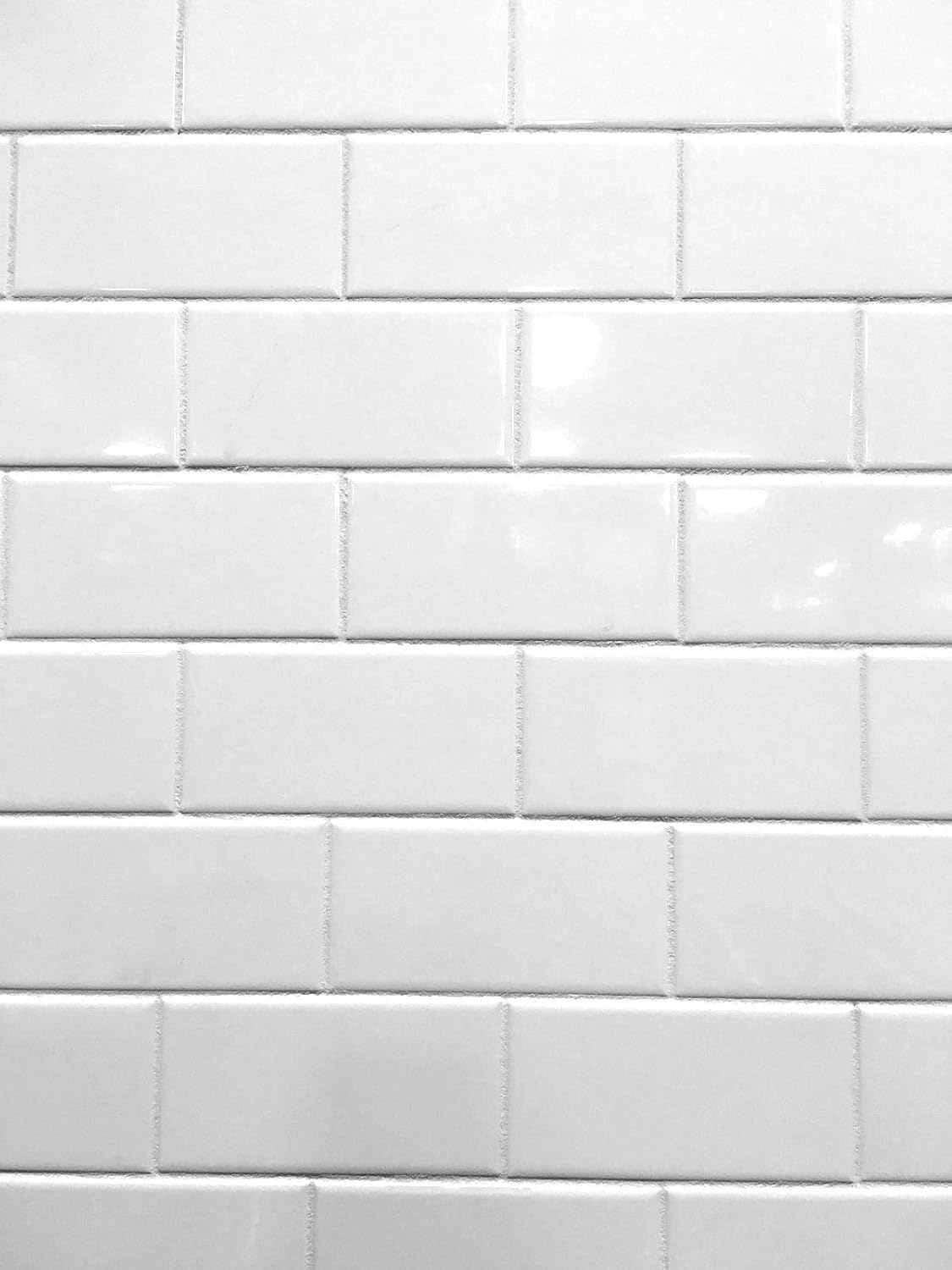 Monarch Tile Co. 4-1/4" Bright White Glossy Ceramic Wall Tile – USA Made, Vintage/Retro NOS, Single Piece