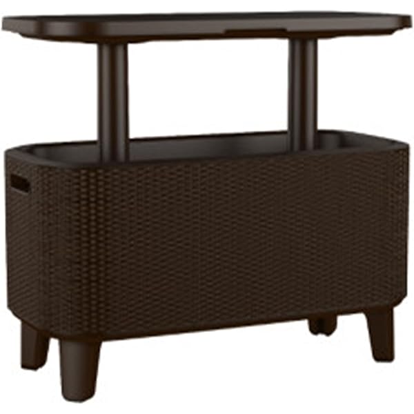 Keter Breeze Bar 17 Gal Beverage and Snack Station, Espresso Brown