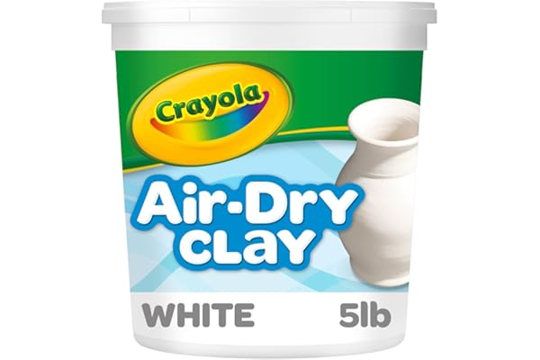 Crayola Air Dry Clay (5lbs), Natural White Modeling Clay for Kids, Sculpting Material, Bulk Craft Supplies for School Classrooms [Amazon Exclusive]