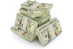 Zadin Prop Money,Fake Money,100 Dollar Bills Realistic,Play Money Realistic,Money Bags,Billetes de 100 Dólares Falsos Reales,Movie Money, Real Money