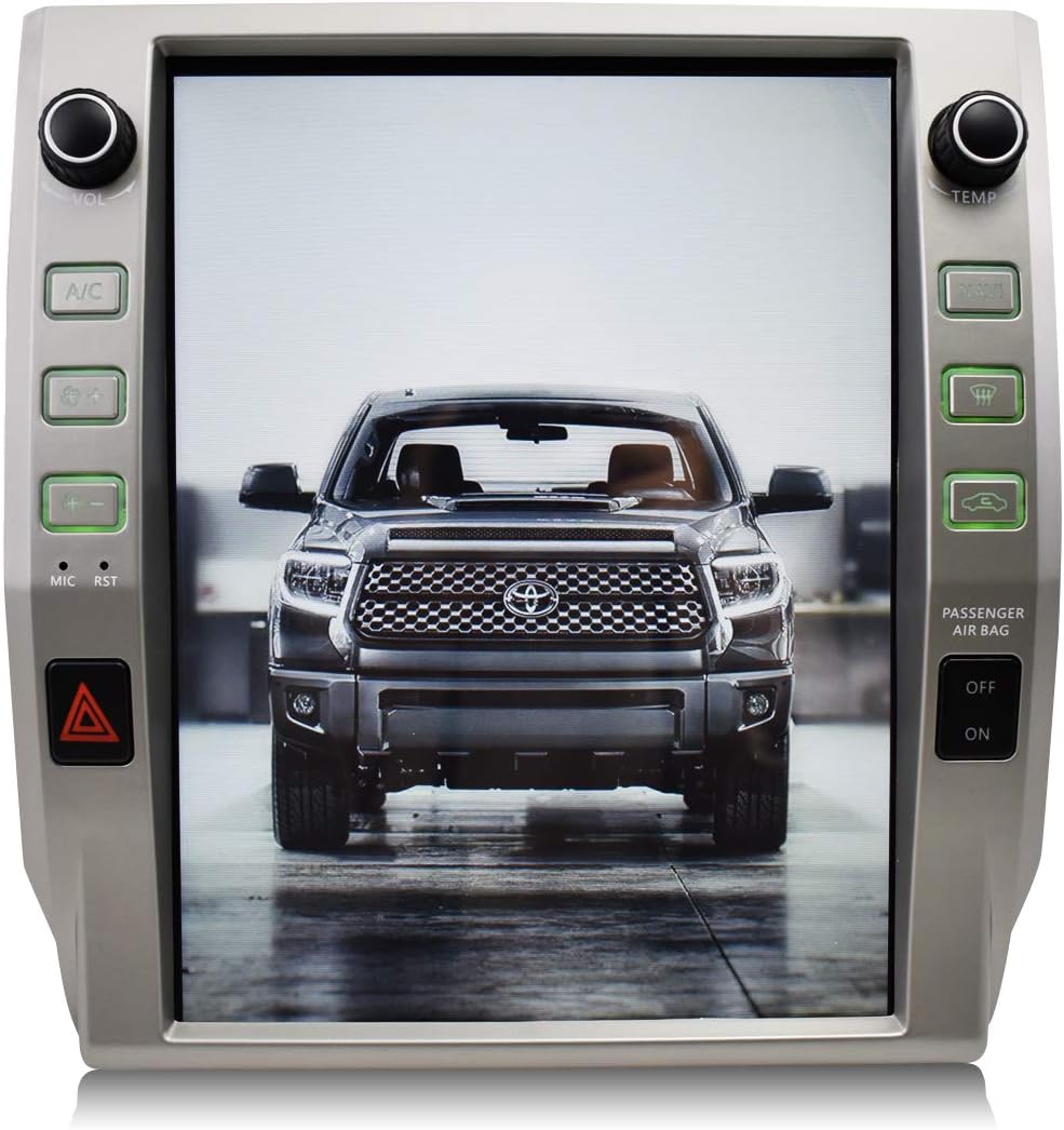 Krandonet Android 6.0 12.1" Vertical Screen car Radio GPS Navigation Multimedia System GPS Navigation for Toyota Tundra 2015-2018 GPS Multimedia Player KD-FV284