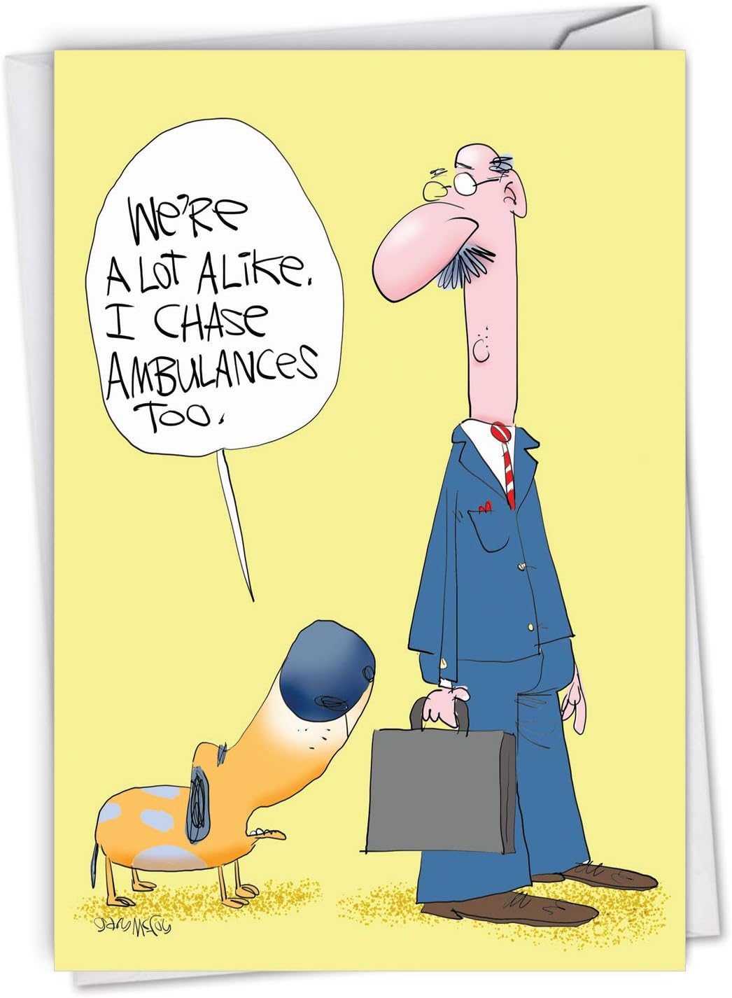 NobleWorks - Funny Get Well Soon Card with Envelope - Cartoon Humor, Feel Better Greeting - Horse Hip Replacement C1770GWG: Office Products