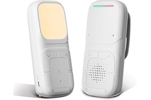 HEYAXA Audio Baby Monitor & Portable Dual-Unit with 1000ft Range, Soft-Glow Night Light, Two-Way Talk, Volume Control, High-Sensitivity Mic, Digital Wireless Transmission for Baby, Elderly (KT268N-1)