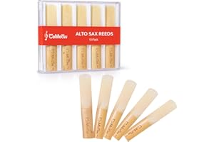 CeMeow Alto Saxophone Reeds 3.0, Professional Alto Sax Reeds 10Pack with Plastic Box, Thinner Reed Tip Advanced Cutting Technology for Saxophone Beginner and Player