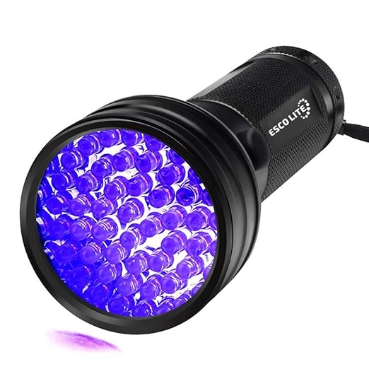 Amazon.com: Escolite UV Flashlight Black Light, 51 LED 395 nM ...