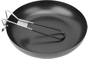 Sheet Pan Nonstick Frying Pan Camping Pot with Folding Handle Portable Backpacking Frying Cookware Outdoor for Camping