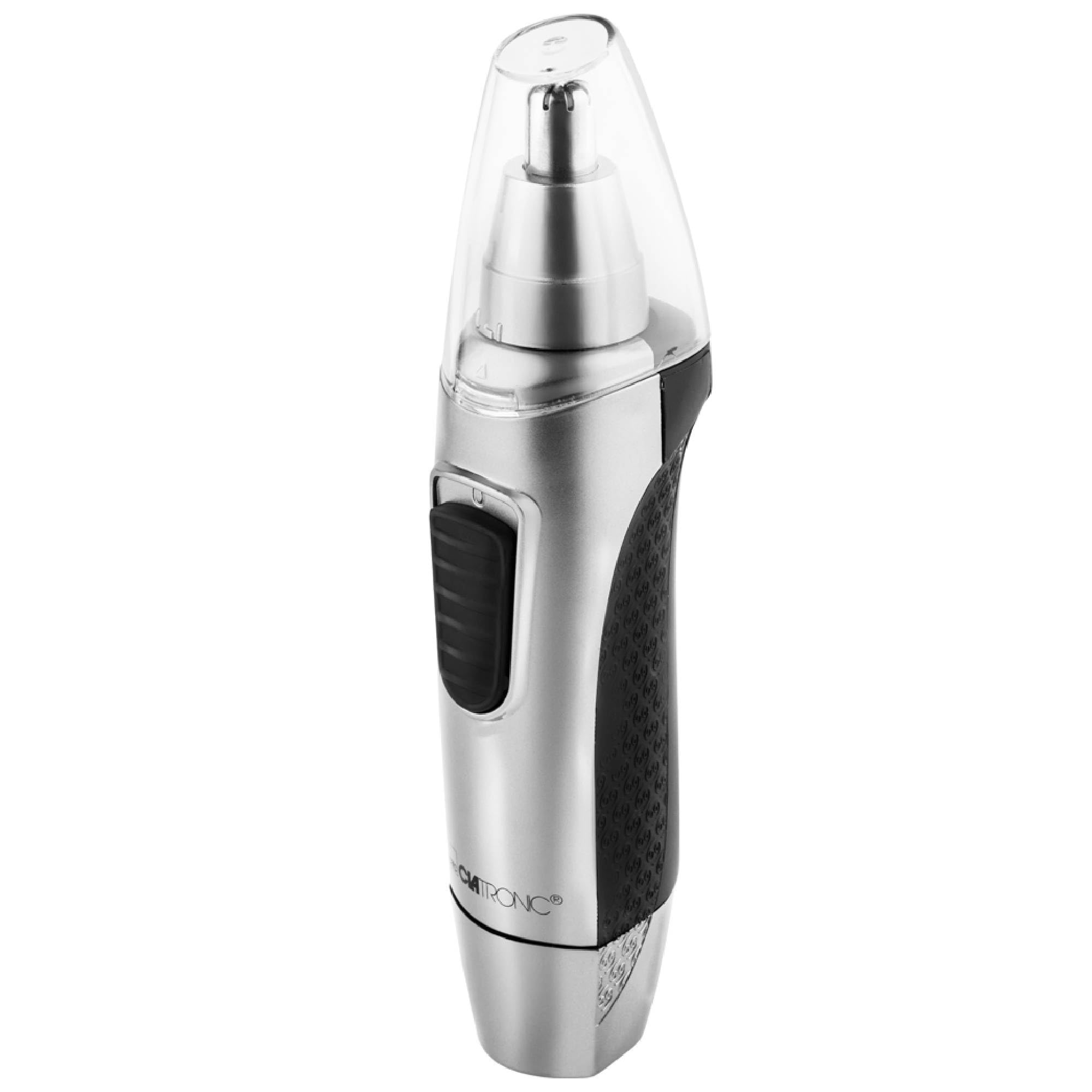 Clatronic® Nasenhaartrimmer Herren | auch für Ohrhaare | mit Licht | Soft-Touch-Gehäuse | Edelstahl-Scherkopf (abnehmbar) | Nasenhaarentferner | Nasenhaare entfernen | Nasentrimmer | NE 3595