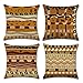 YANGYULU African Pattern Cotton Linen Home Decorative Throw Pillow Case Sofa Cushion Cover 18