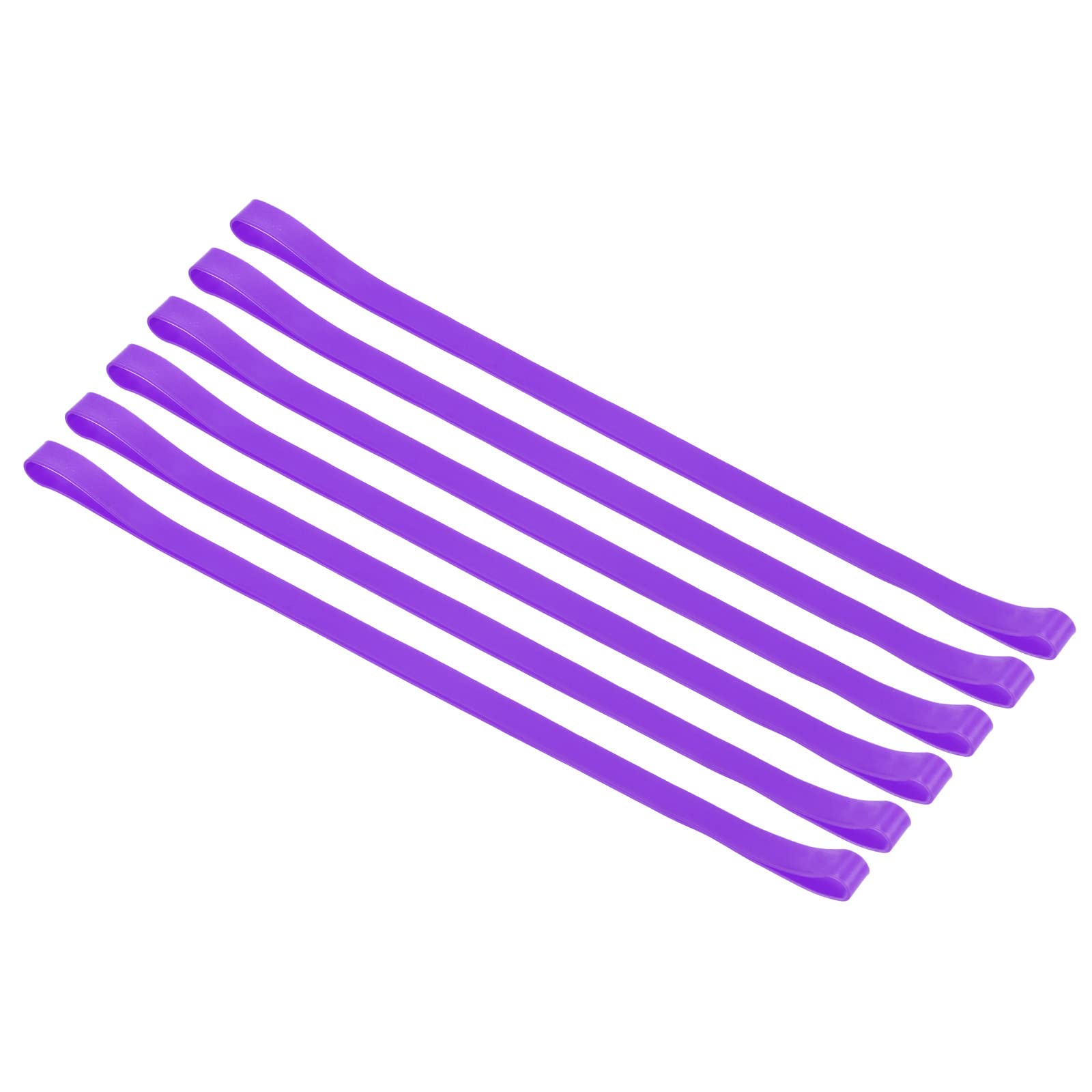 PATIKIL Towel Bands, 6 Pack Elastic Elastic Beach Chair Towel Clips Windproof Towel Holder Silicone Rubber Bands Straps for Beach Pool Cruise Chairs, Purple