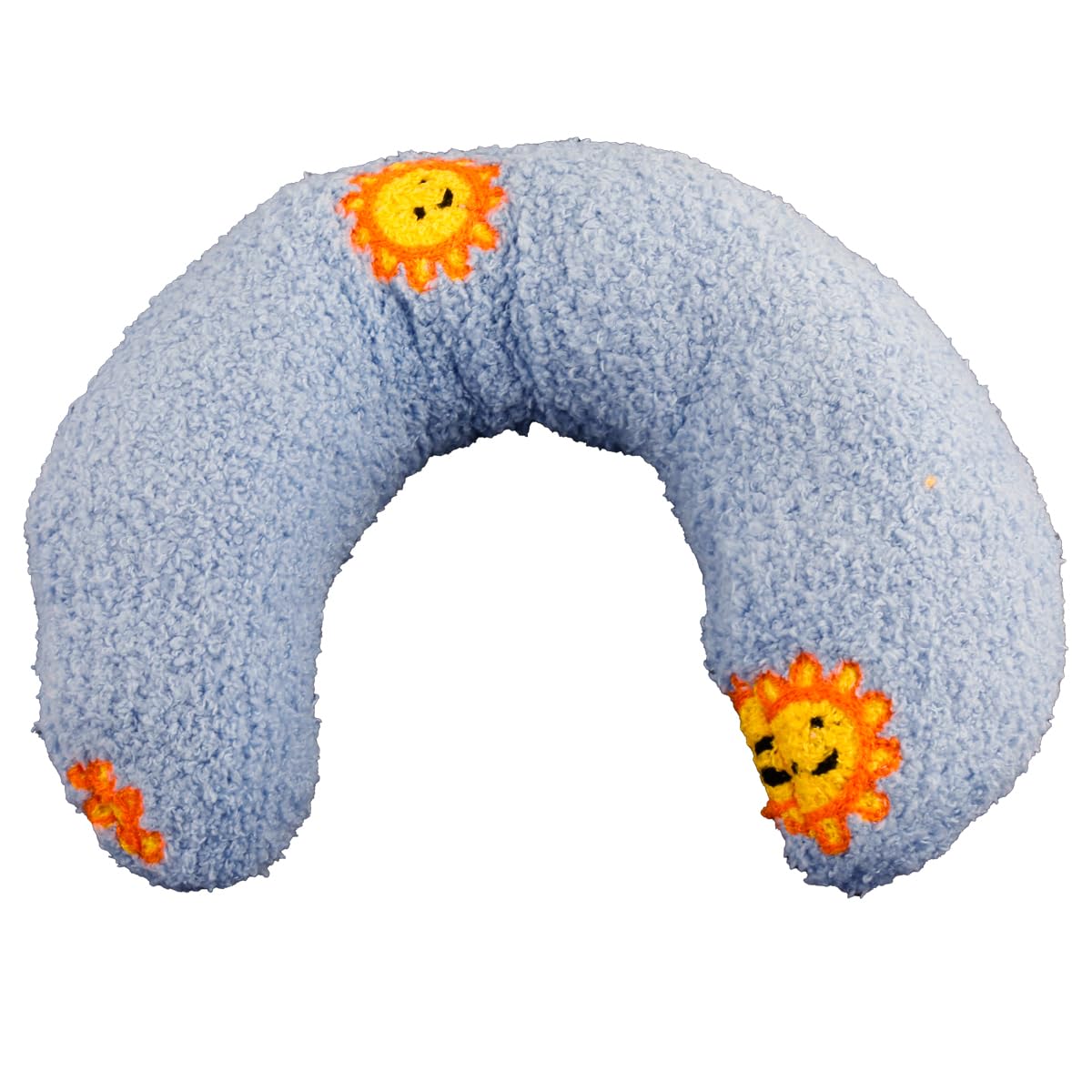 Thyonta Cat Comfort - Pillow for Cats U-Shaped Plush Toy & Catnip Pillow Soft Fluffy Pet Calming Toy for Sleeping, Resting, Playing (Blue)