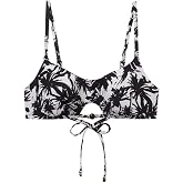 CALZEDONIA Tank-Style Swimsuit Top Palms