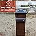 4x4 Post Cap | Black New England Pyramid Style Slim Profile Square Top for Outdoor Fences, Mailboxes and Decks, by Atlanta Post Caps