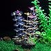 Uniclife Strip Coral Plant Ornament Glowing Effect Silicone Artificial Decoration for Fish Tank, Aquarium Landscape - Orange