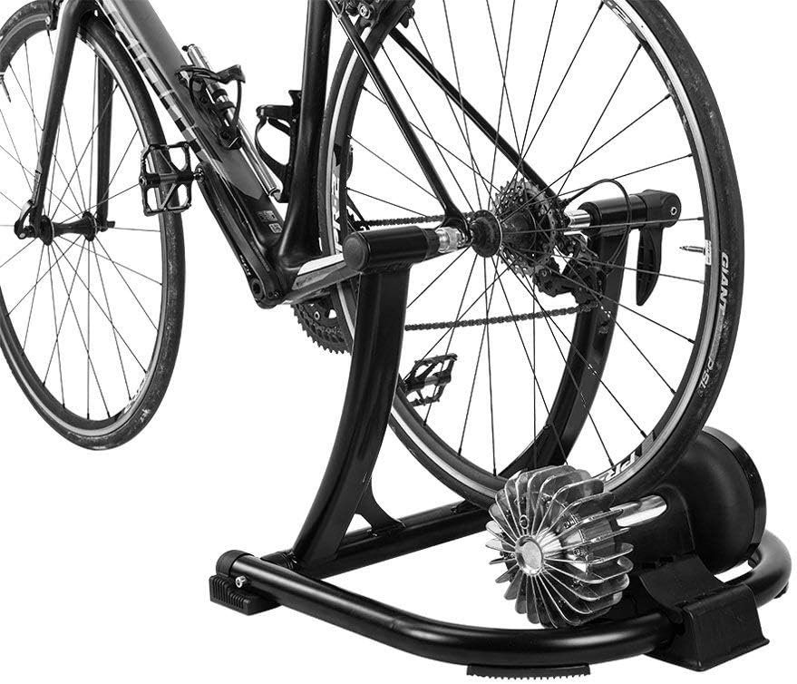 Bike Trainer Stand/Trainer for Indoor Riding, Cycling Table Liquid Resistance Silent Mountain Road Bike Bicycle Indoor Fitness Competition Folding Training Frame,Fits Bikes Between 24-28 Inches