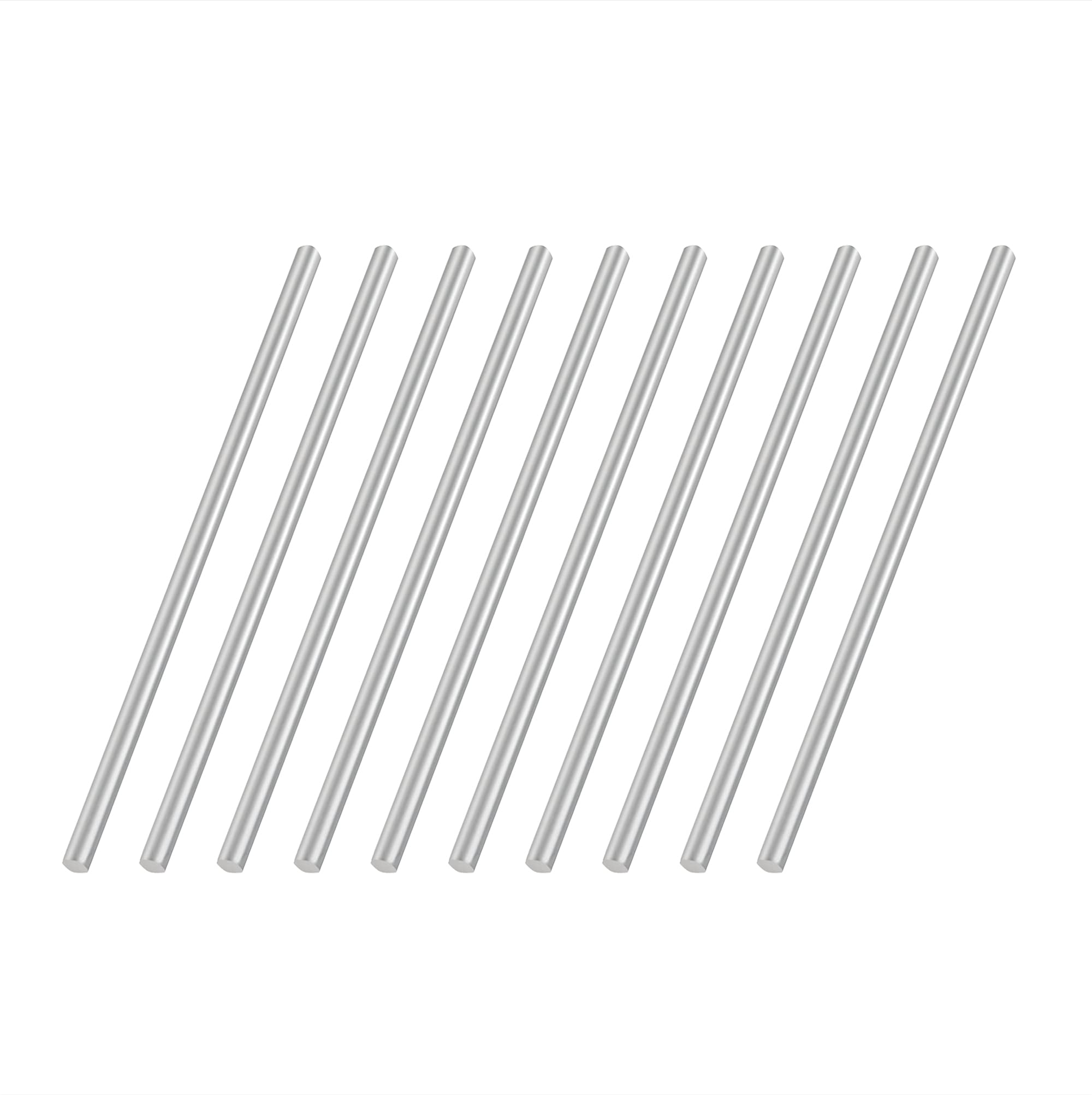 VictorsHome 2.5mm x 100mm 304 Stainless Steel Round Rod, Metal Solid Shaft Lathe Bar Stock for Model Car DIY Crafts 10pcs