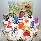 Pac-Man and the Ghostly Adventures Deluxe Mini Cake Toppers Cupcake Decorations Set of 12 Figures with Pac-Man, the 4 Ghosts, Lord Betrayus and Many More!