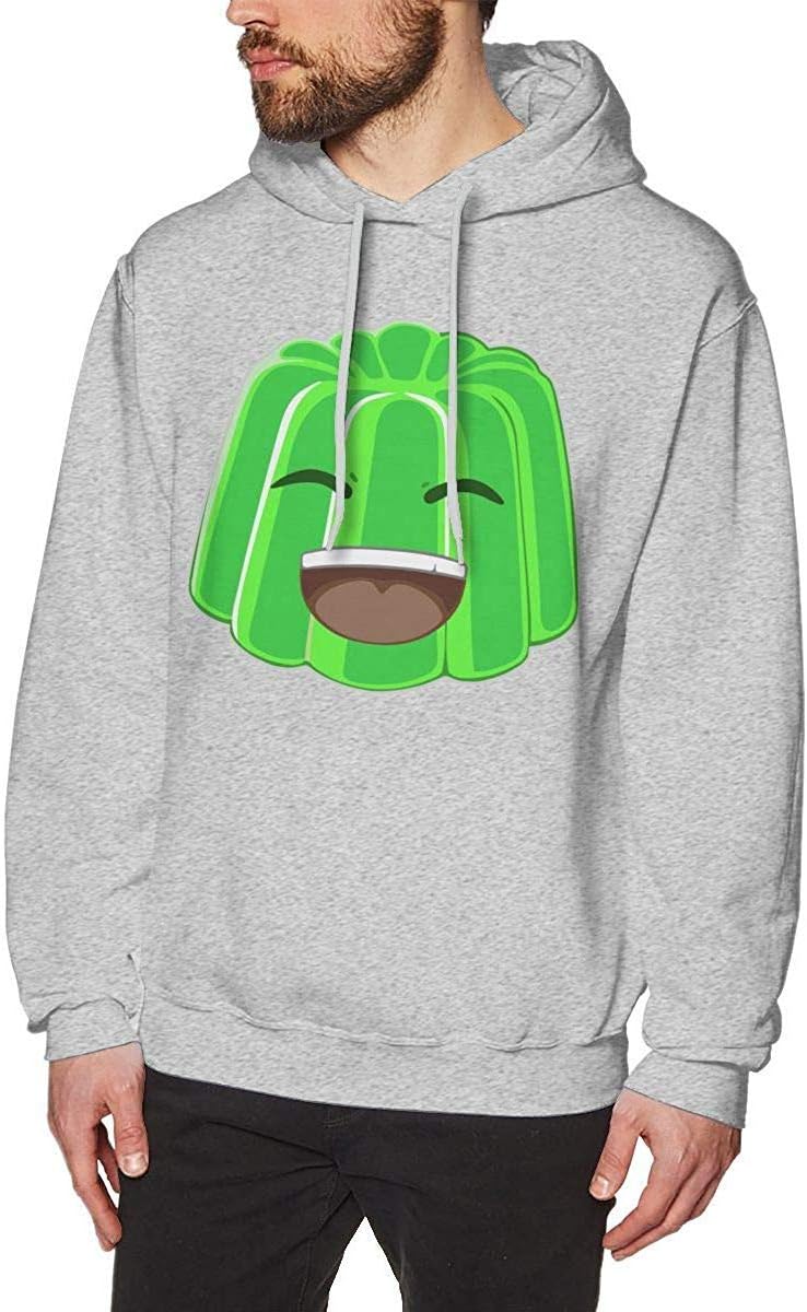 zhulaowufenbaoyouxi Mens Jelly Time Long Sleeve Pullover Fleece Hoodie Sweatshirts for Men