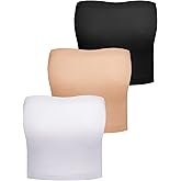 Strapless Bandeau Bra Non Padded Stretchy Bandeau Tube Bra Seamless Strapless Bralette for Women Girls