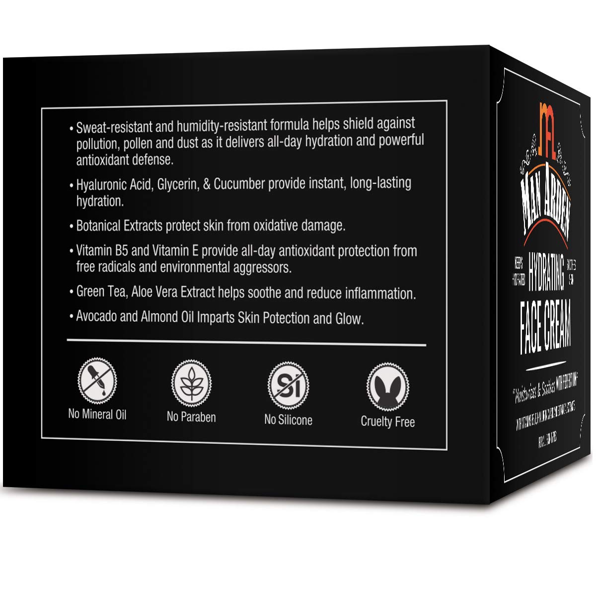 man arden hydrating face cream