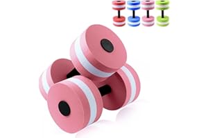 PAPABA 2pcs Water Weights, Resistance Dumbbells For Water Exercise Aerobics Equipment Eva Foam Pool Weights Suitable For Exercise And Weight Loss
