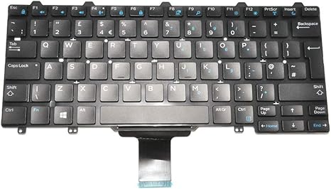 New Genuine Dell Latitude E5270 E7270 Uk Qwerty Keyboard 5n3xj 05n3xj Amazon Co Uk Computers Accessories