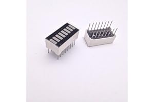 PROICWORLD 20pcs 8 Grid Digital Segment LED Light Bar 8 Flat Tube of Super Bright Red