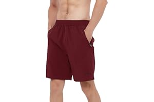 BASUDAM Men's Athletic Shorts Quick Dry Lightweight Zipper Pockets Running Shorts Outdoor Sports Workout