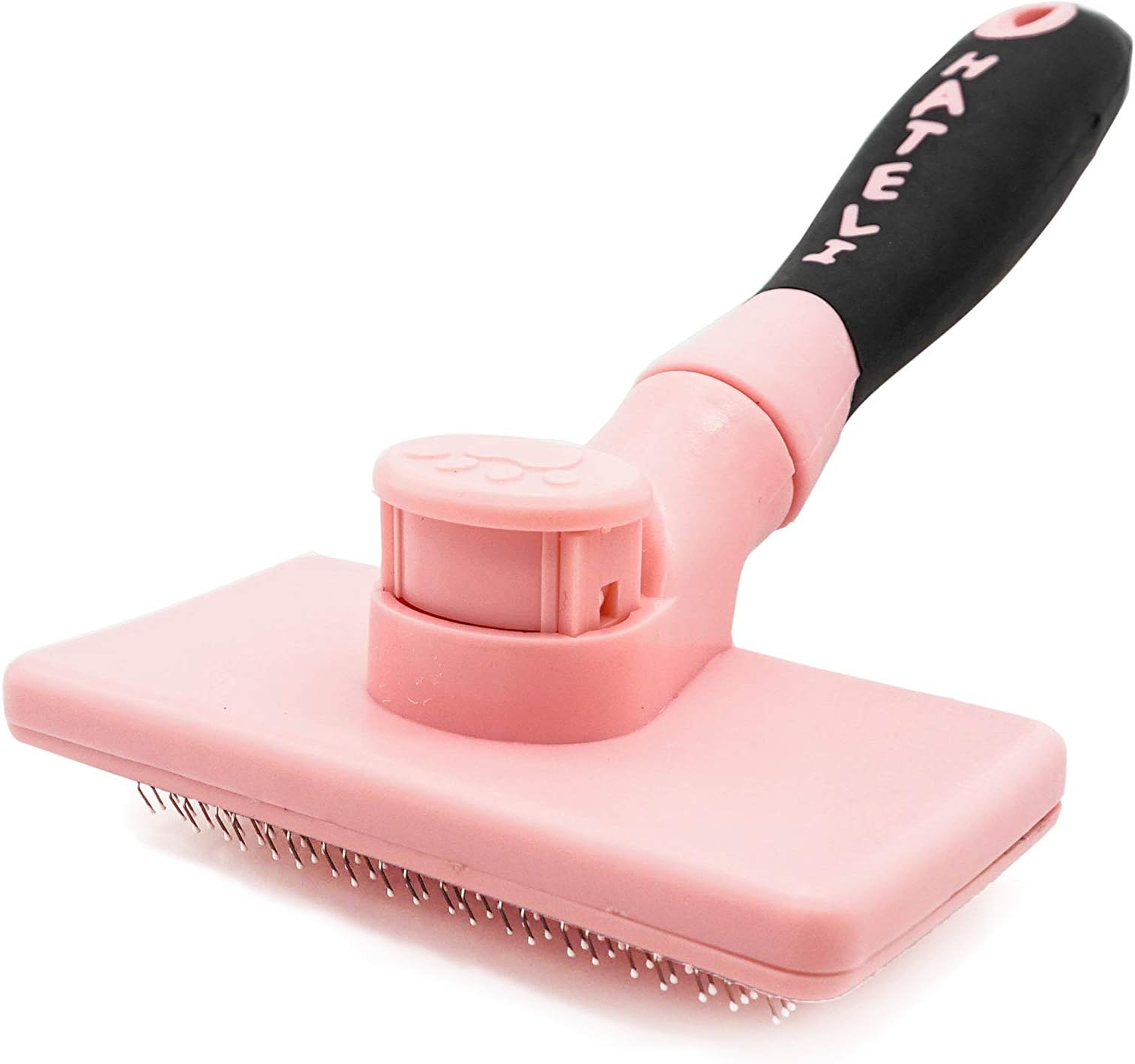 Heydou Pet Self Cleaning Soft Pin Brush Dog&Cat Hair Grooming Automatic Deshedding Tool for Shedding Long and Short Fur