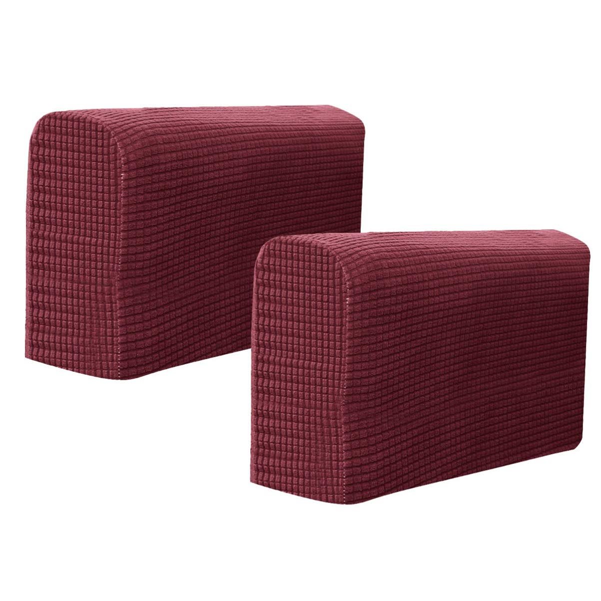 2pcs Stretch Fabric Armrest Covers Decorative Universal Elastic Sofa Arm Covers Protectors