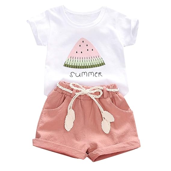 little girl watermelon outfit