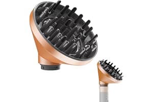 AIRUISH Upgraded Diffuser for Dyson Airwrap, Nozzle for All Models of Dyson Curling Iron, Diffuser Nozzle Attachment, Gold