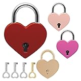 Jiozermi 4 Pcs Padlocks Key Lock with Key, Mini