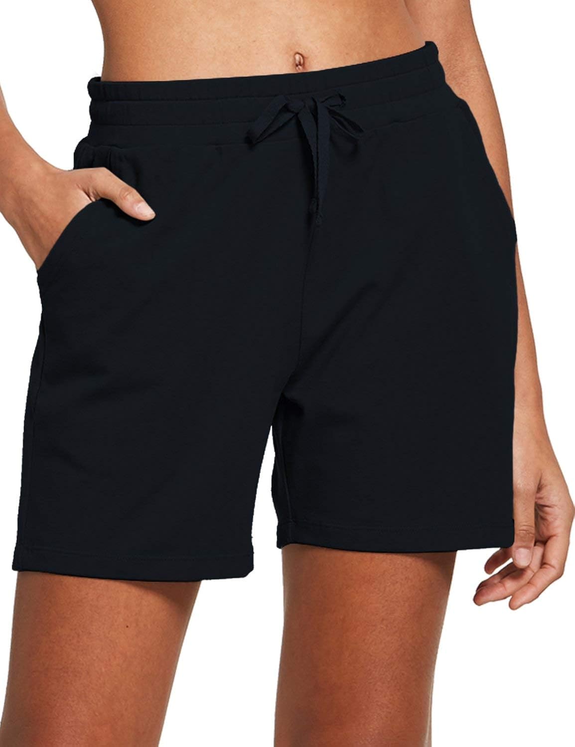 baleaf women's active yoga lounge bermuda shorts with pockets