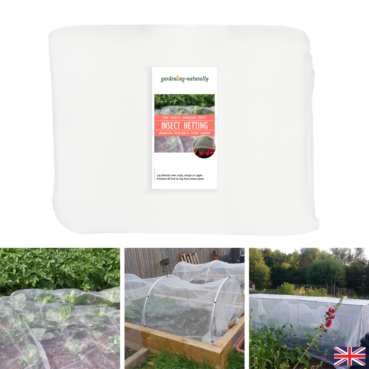 Veggiemesh Insect Netting - Garden Fine Insect Protection Mesh - (1.8m x 3m)