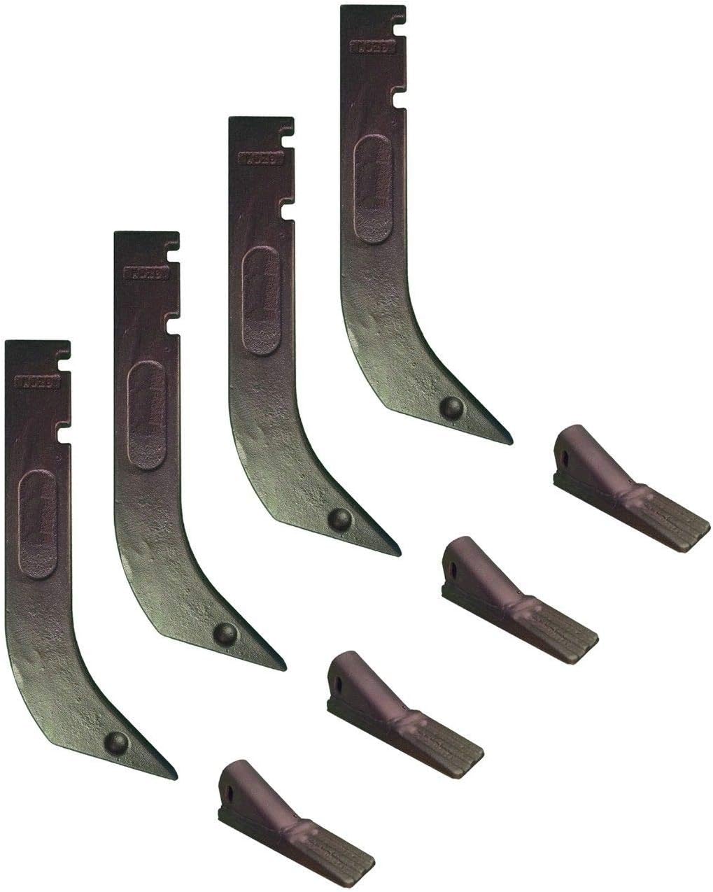 Digger Supply 4 - Gannon Scraper Box Shanks with Scarifier Teeth - H920 & 8075