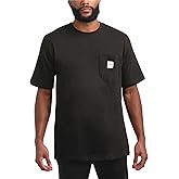 Bass Creek Outfitters Mens Pocket Tee Shirts - Heavyweight Shirt Cotton Crewneck Casual Short Sleeve Work Shirts for Men