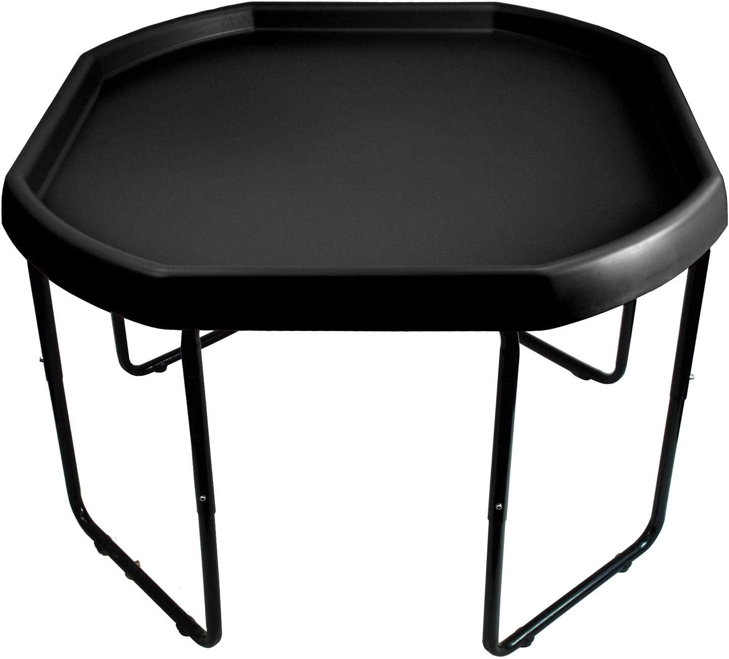 Tufff Spot Black Plastic Mixing Play Tray & Height Adjustable 3 Tier Frame Stand - Suitable for Indoor or Outdoor Use.