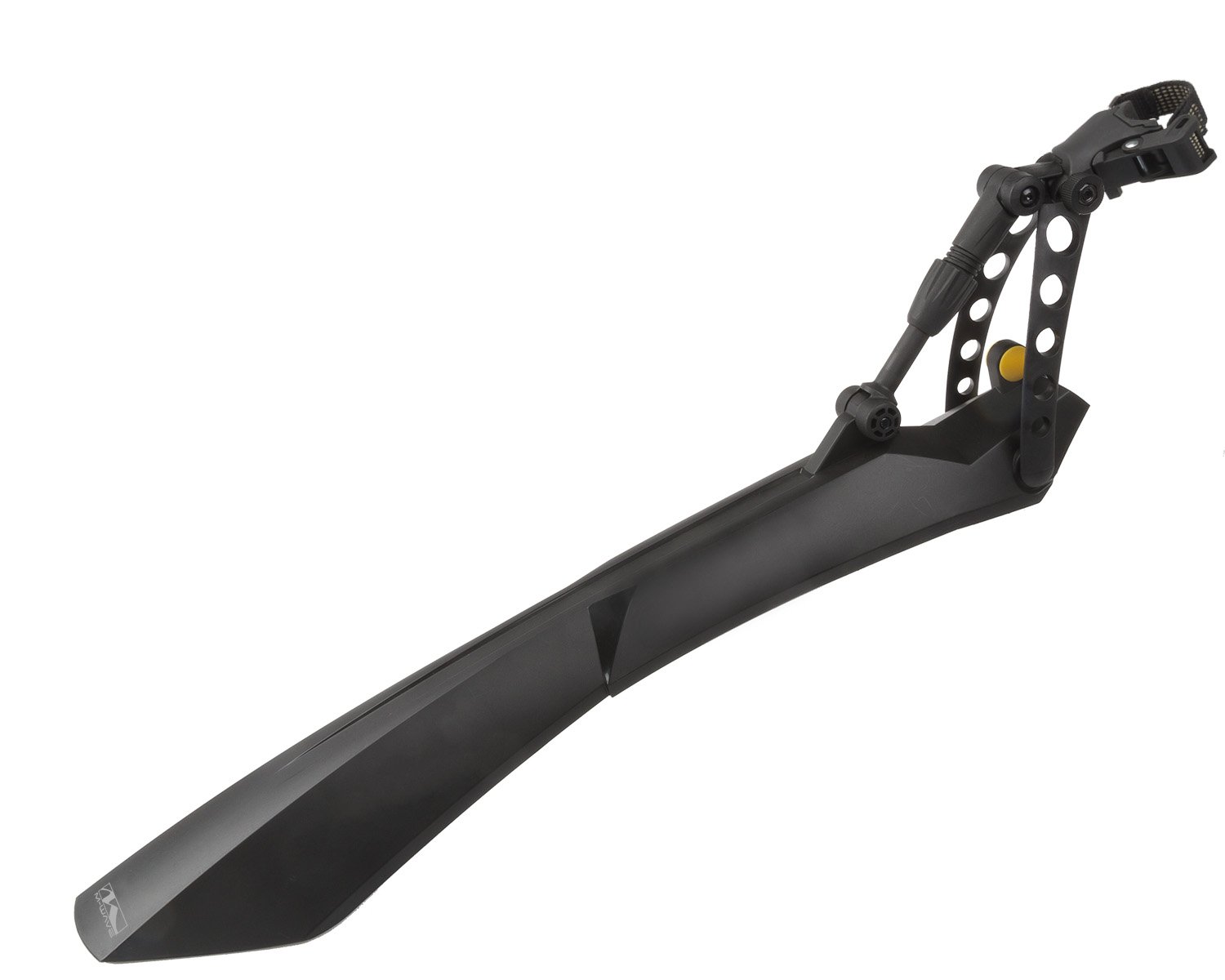 M-Wave Unisex Adult Max QR.R ll Clip On Mudguard - Black, 26-29-Inch