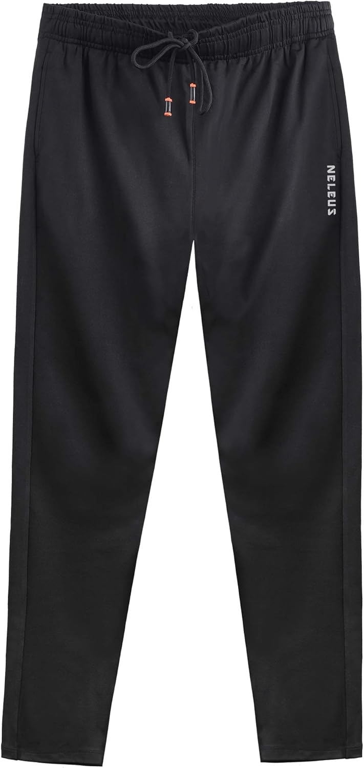 Neleus Men's Athletic Workout Running Pants: Clothing